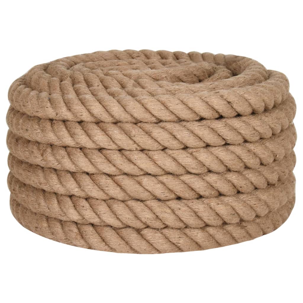 vidaXL Jute Rope 25 m Long 40 mm Thick