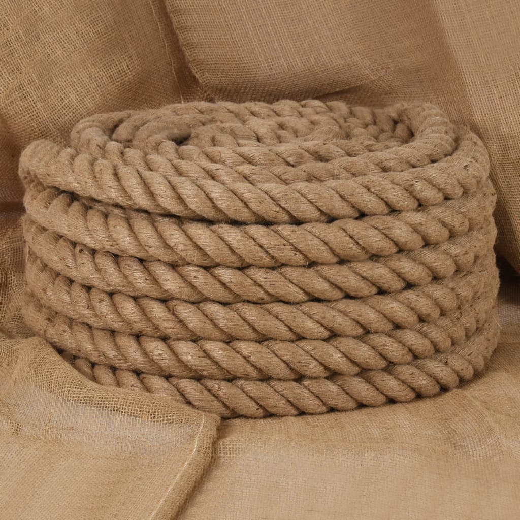 vidaXL Jute Rope 25 m Long 40 mm Thick