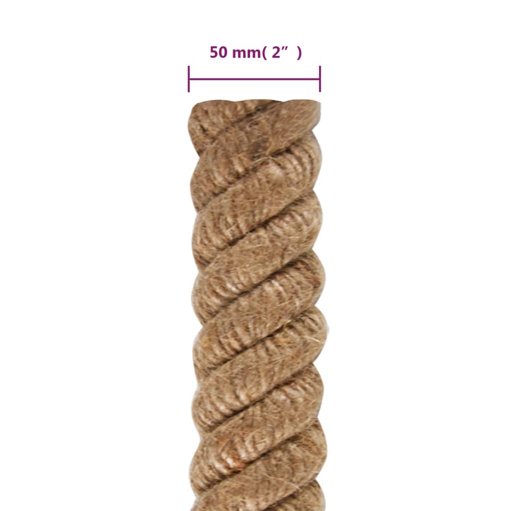 vidaXL Jute Rope 10 m Long 50 mm Thick