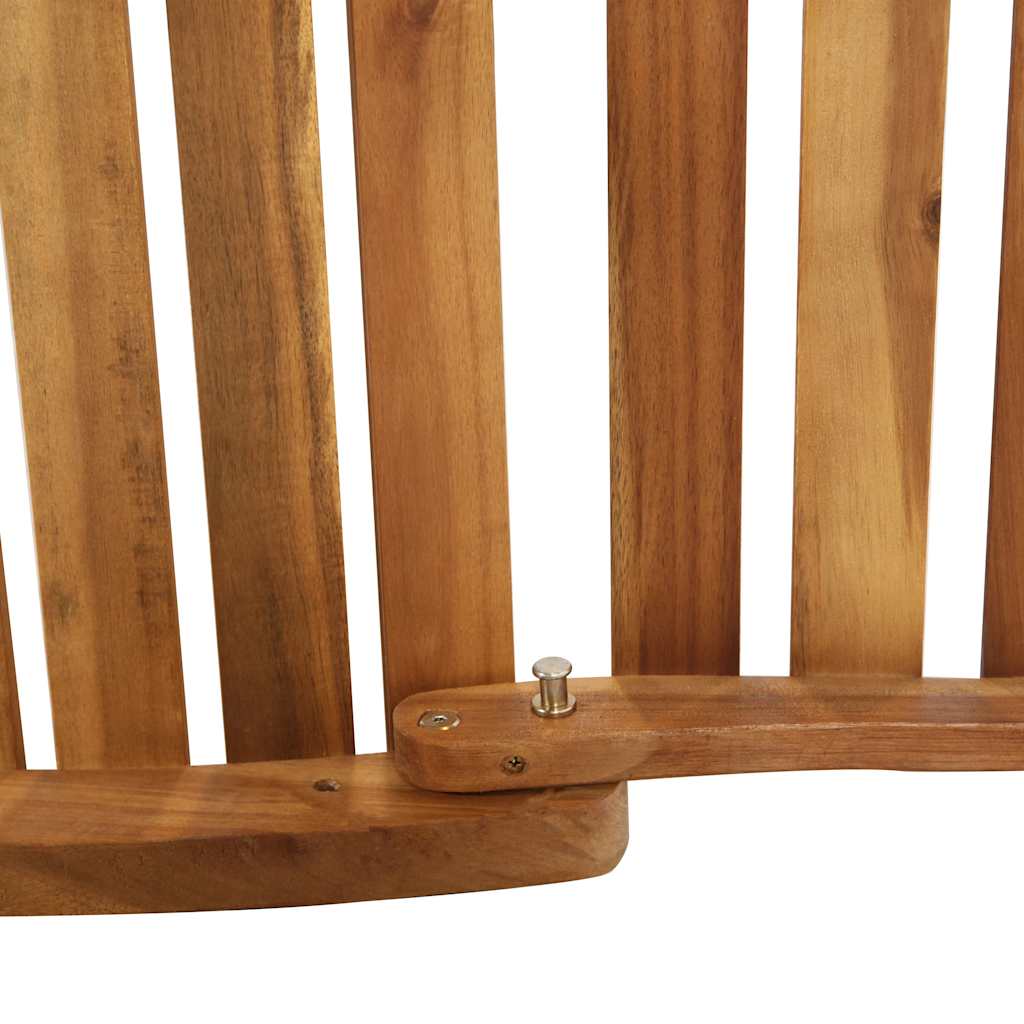 Sun Lounger with Dark Grey Cushions Solid Wood Acacia