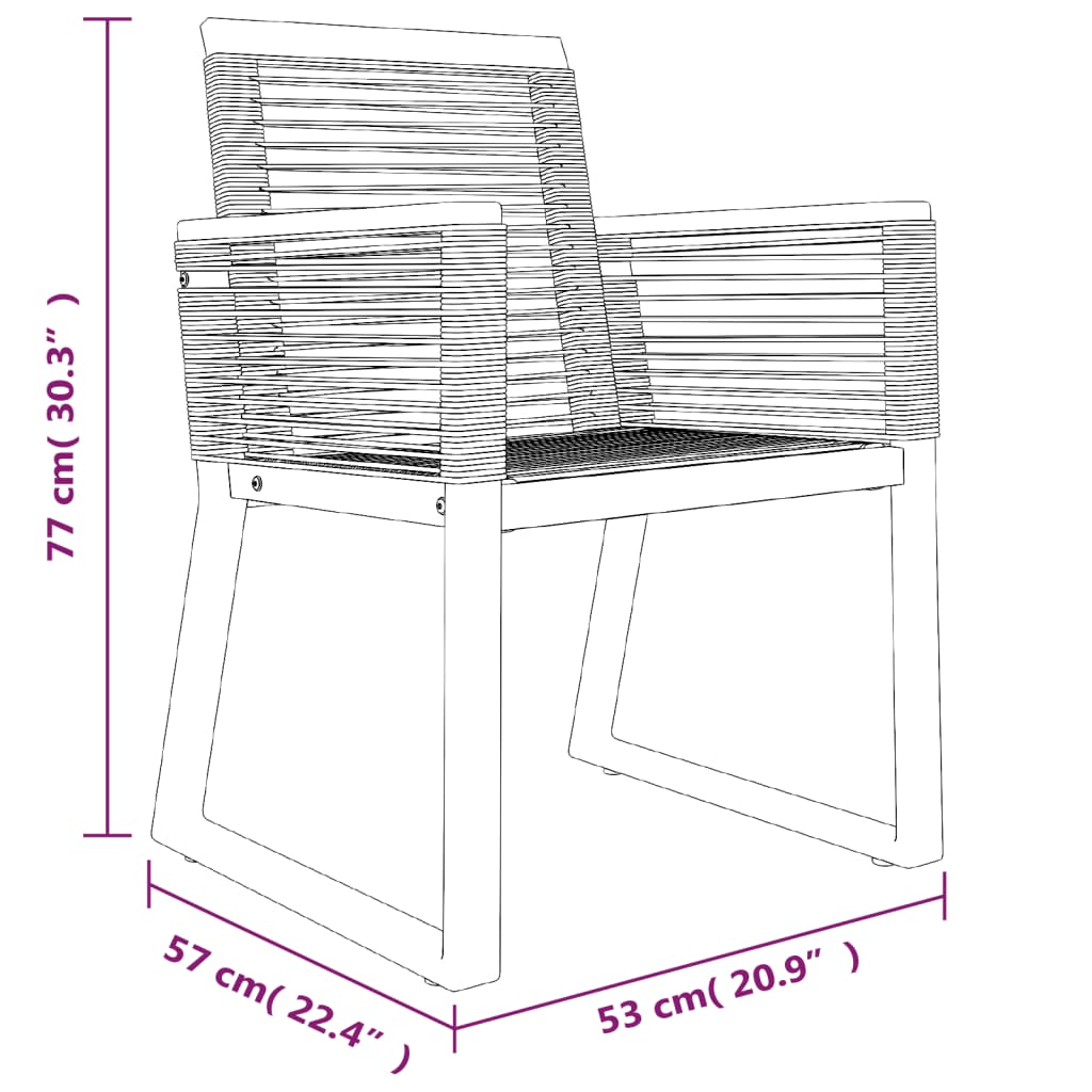 Garden Dining Set | Black