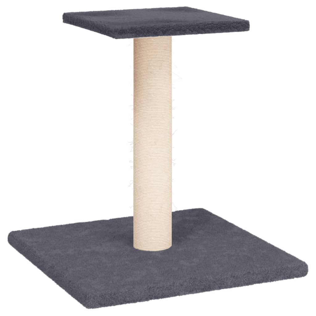 Cat Scratching Post with Platform Dark Grey 38 cm