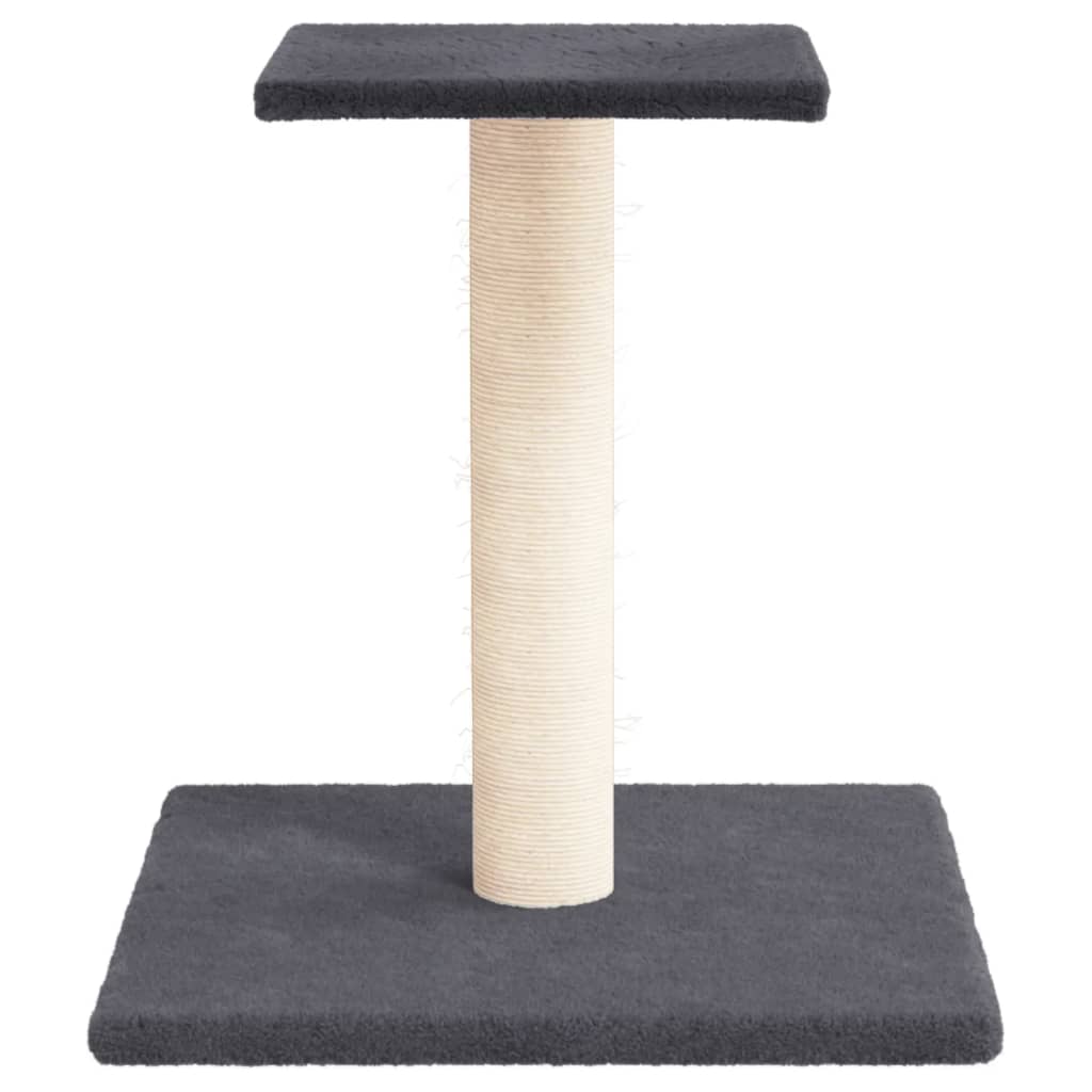 Cat Scratching Post with Platform Dark Grey 38 cm