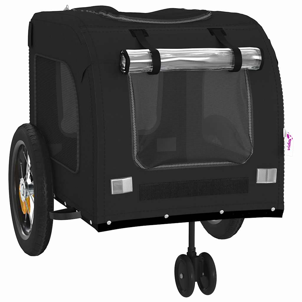 Pet Bike Trailer Black 125 x 53 x 54 cm Oxford fabric and iron