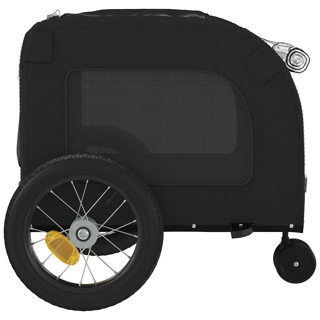 Pet Bike Trailer Black 125 x 53 x 54 cm Oxford fabric and iron