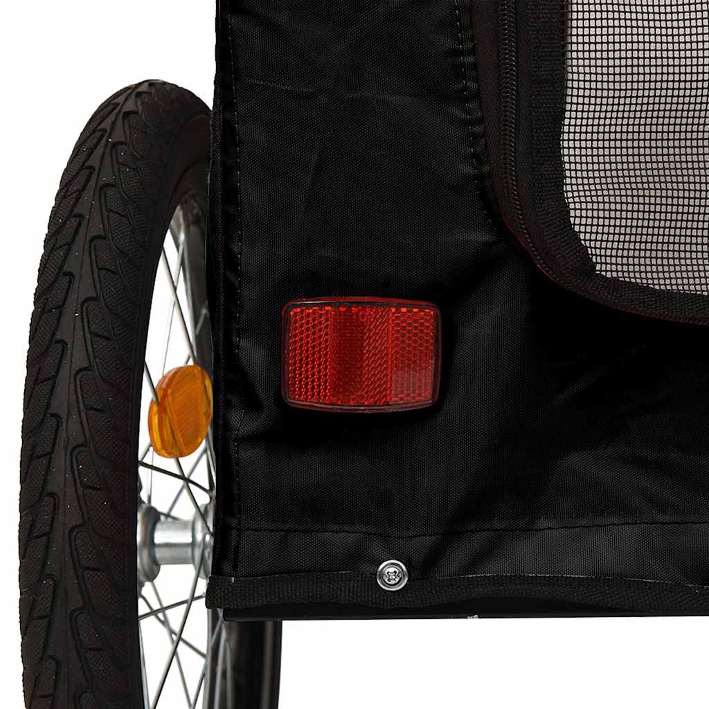 Pet Bike Trailer Black 125 x 53 x 54 cm Oxford fabric and iron