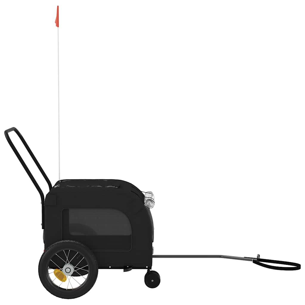Pet Bike Trailer Black 125 x 53 x 54 cm Oxford fabric and iron