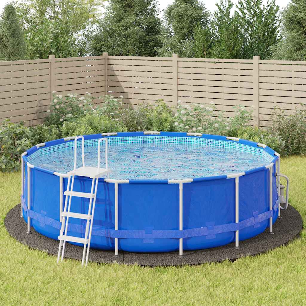 94230 vidaXL Pool Ground Cloth Light Grey Ø550 cm Polyester Geotextile