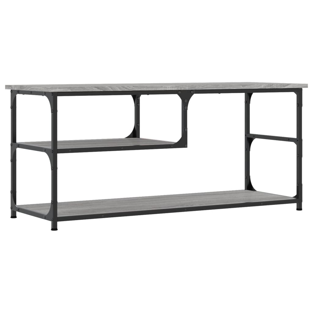 TV Cabinet Grey Sonoma 103x38x46,5 cm Engineered Wood and Steel