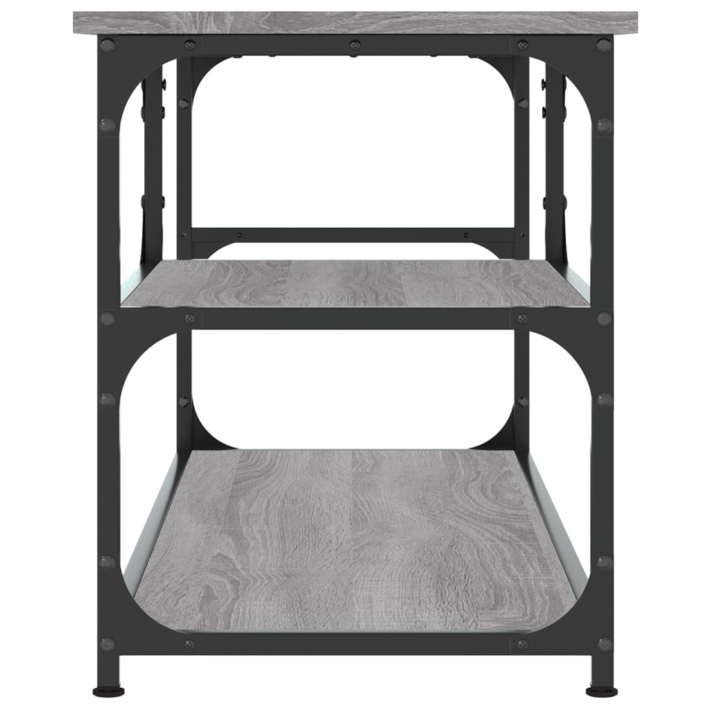 TV Cabinet Grey Sonoma 103x38x46,5 cm Engineered Wood and Steel