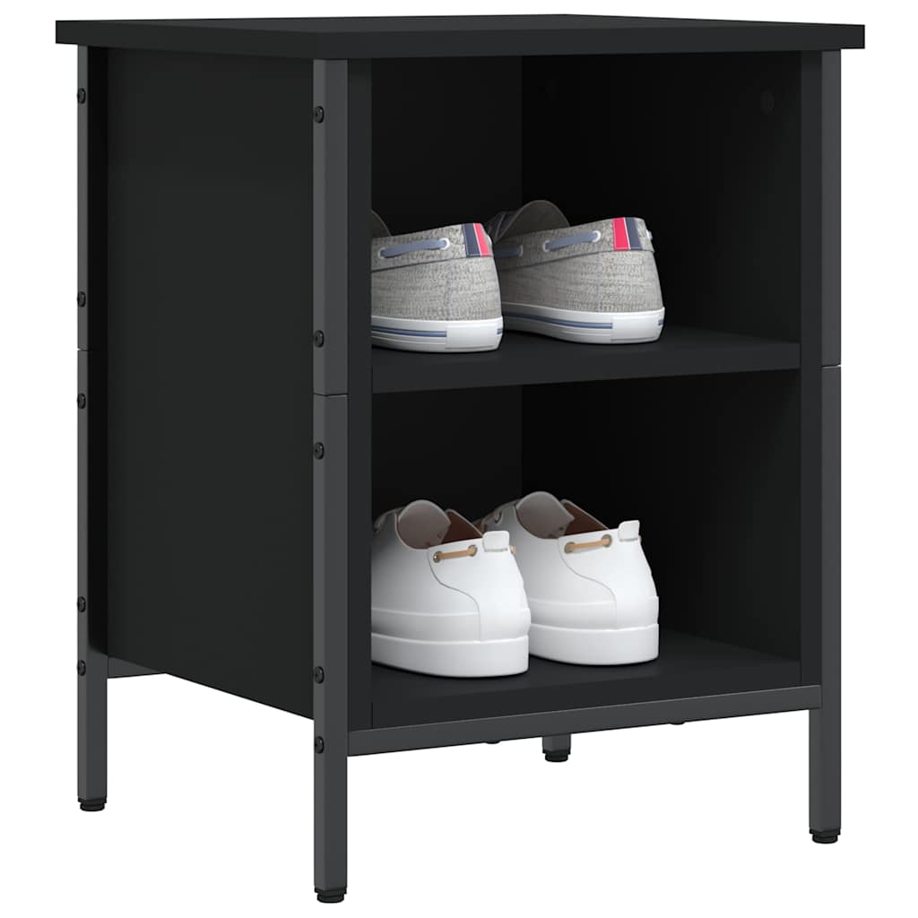 Shoe Cabinet Black 38x35x50 cm Engineered Wood