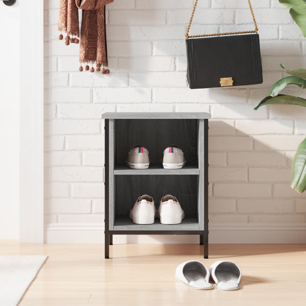 Shoe Cabinet Grey Sonoma Holds multiple pairs of shoes