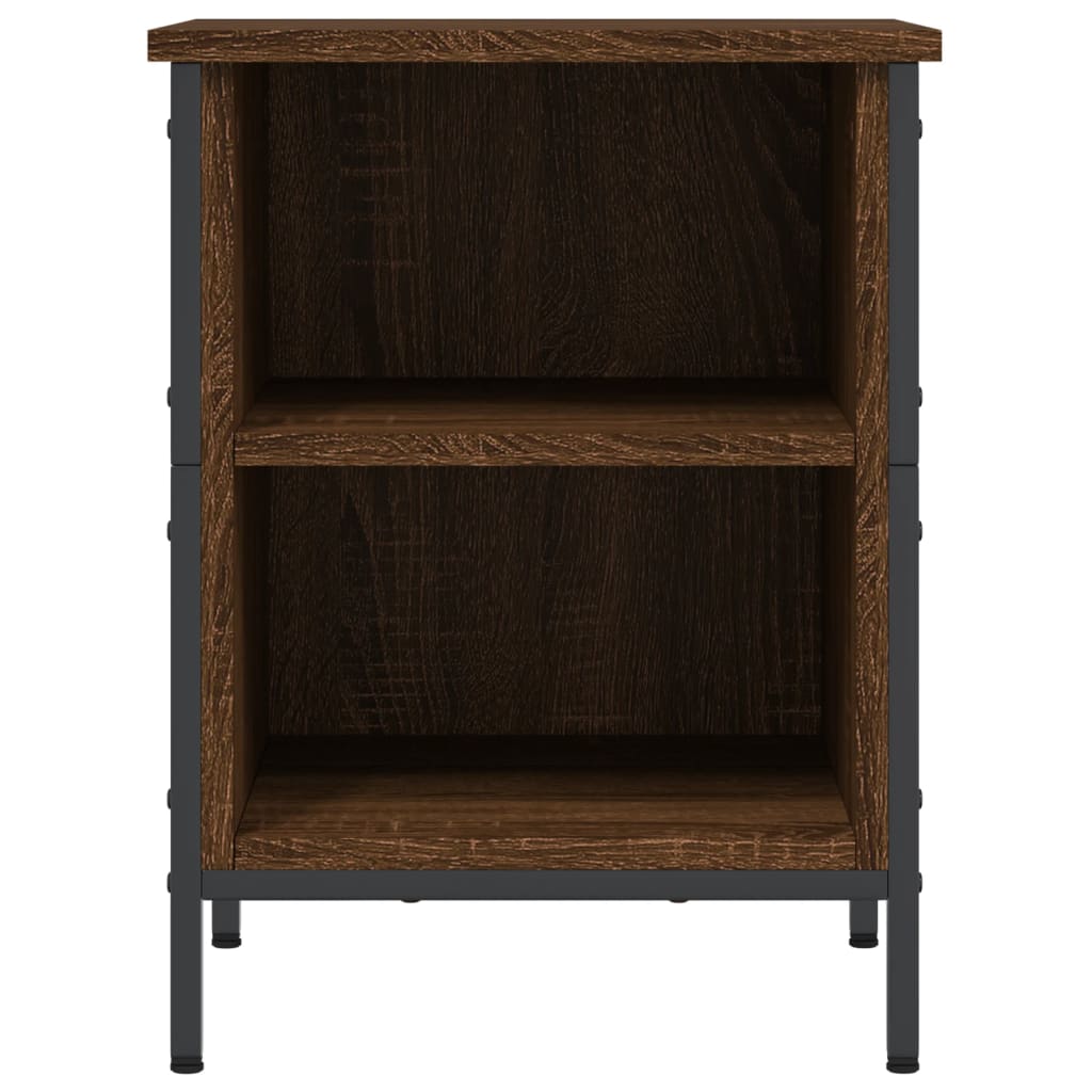 Shoe Cabinet Brown Oak 2 compartments for shoes