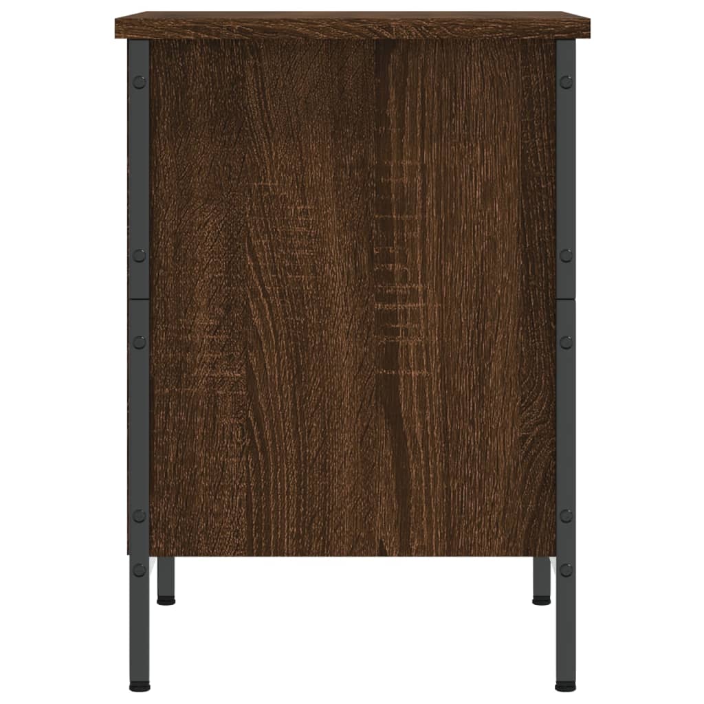 Shoe Cabinet Brown Oak 2 compartments for shoes