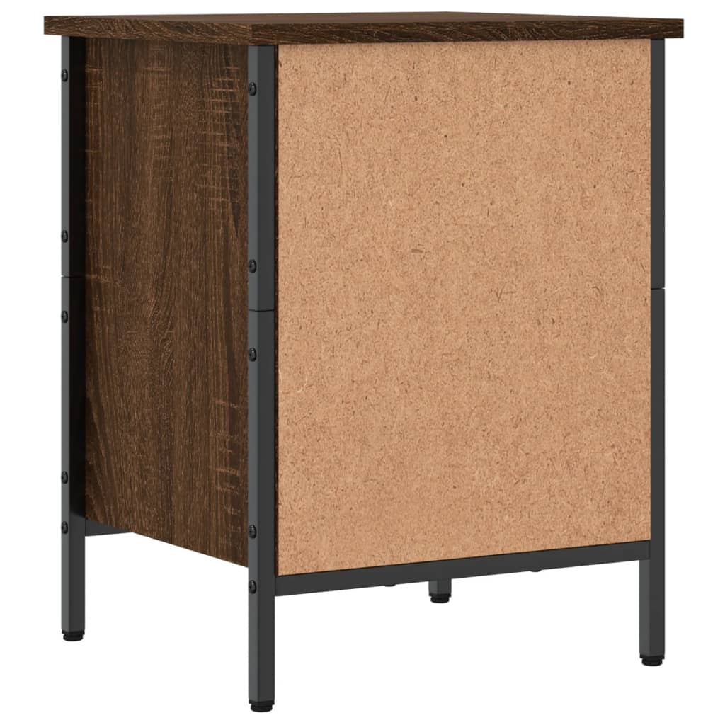 Shoe Cabinet Brown Oak 2 compartments for shoes