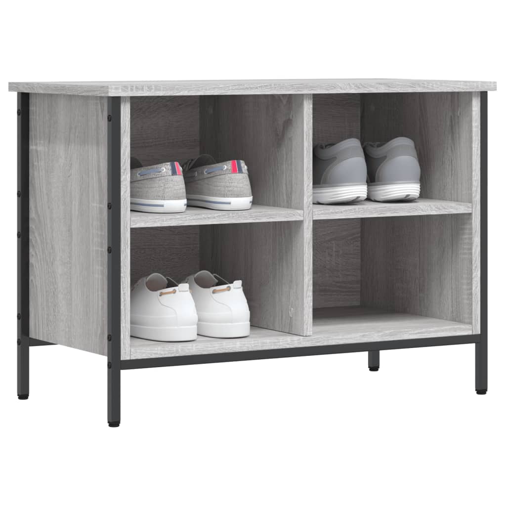 Shoe Cabinet Grey Sonoma 4 compartments