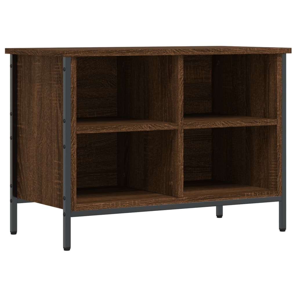 Shoe Cabinet Brown Oak 4 compartments