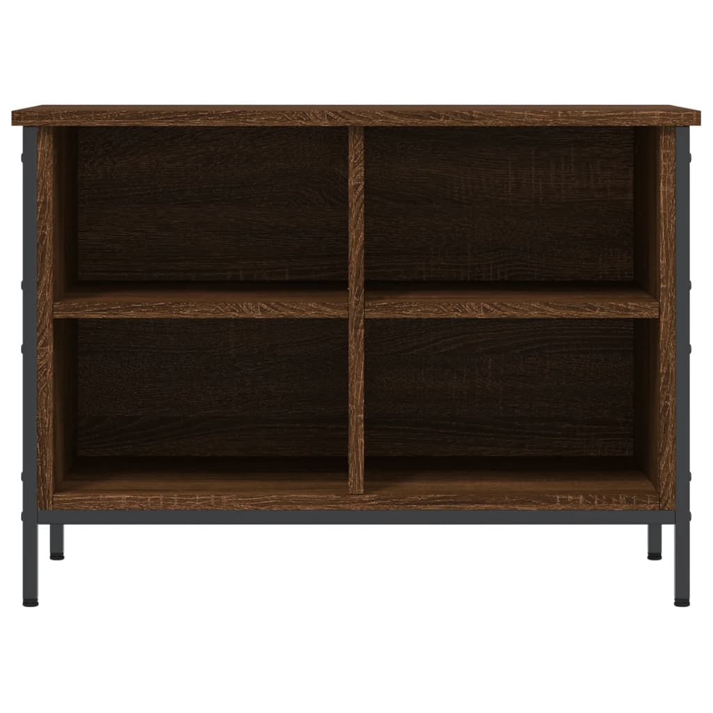 Shoe Cabinet Brown Oak 4 compartments
