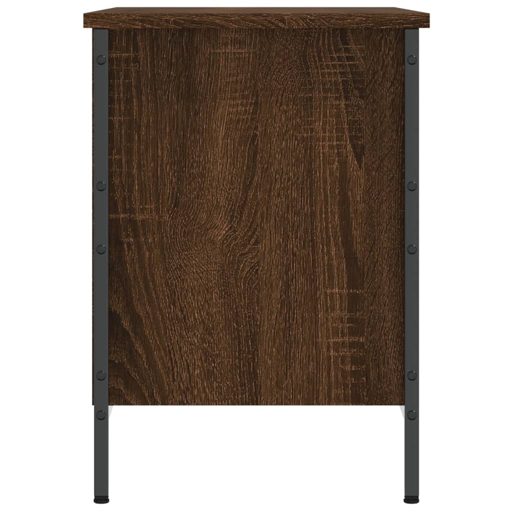 Shoe Cabinet Brown Oak 4 compartments