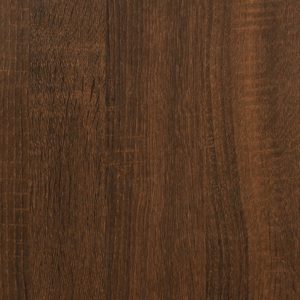Shoe Cabinet Brown Oak 4 compartments