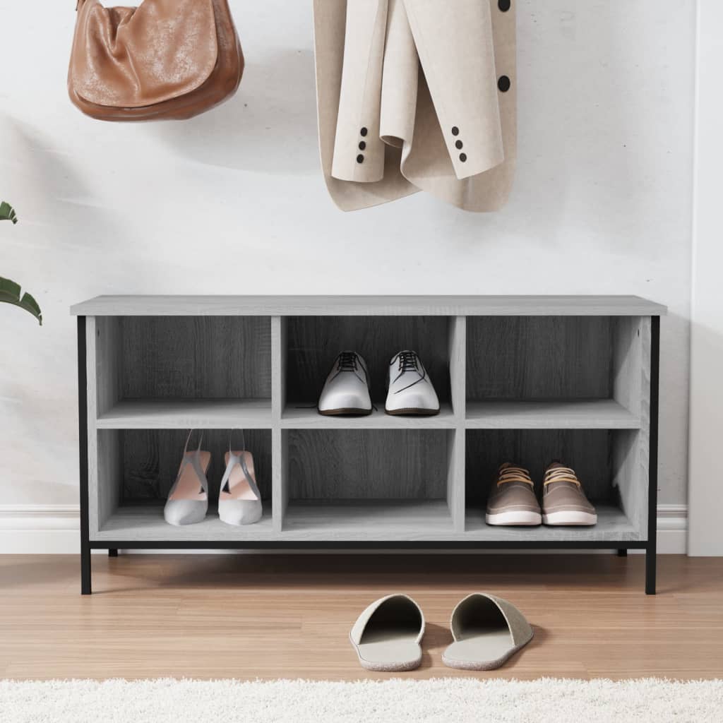 Shoe Cabinet Grey Sonoma Holds up to 6 pairs of shoes