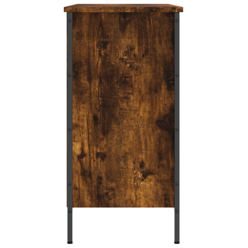 Shoe Cabinet Smoked Oak 9 compartments