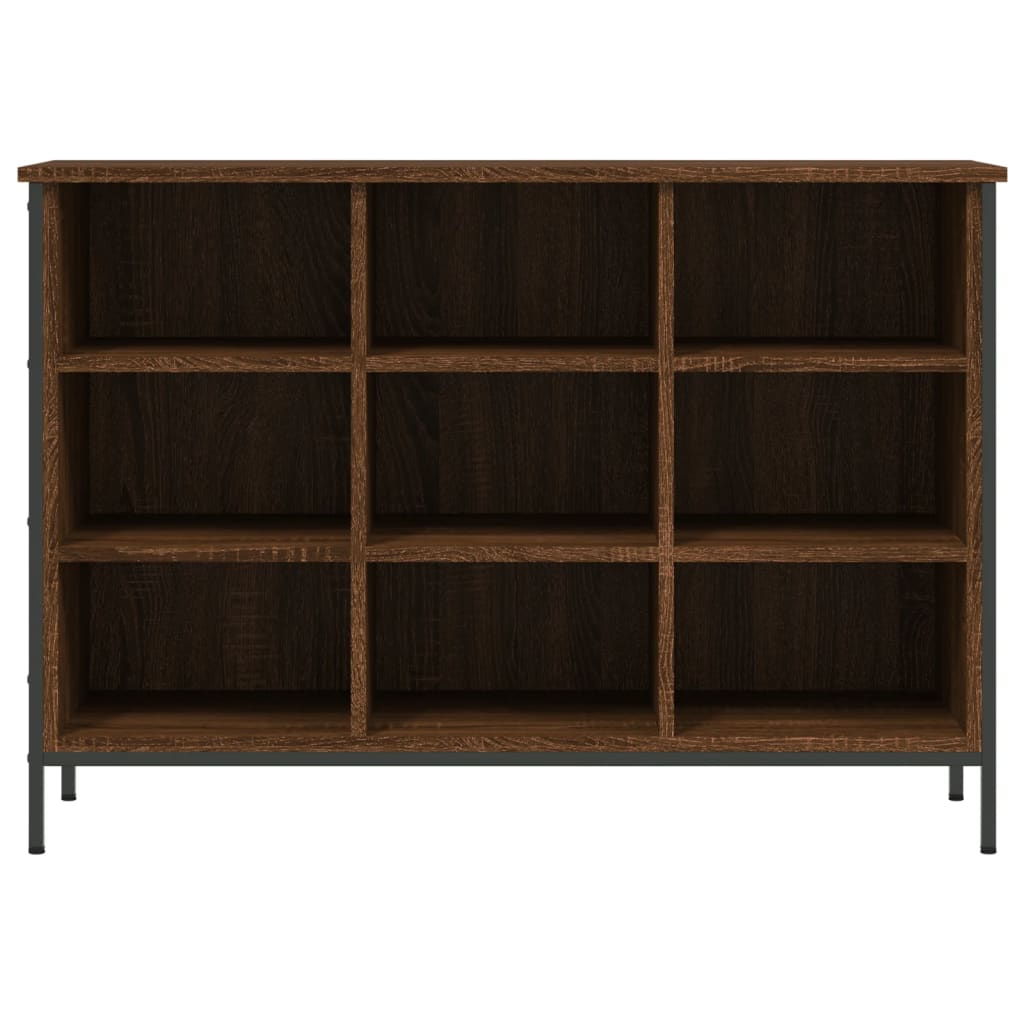 Shoe Cabinet Brown Oak 9 compartments