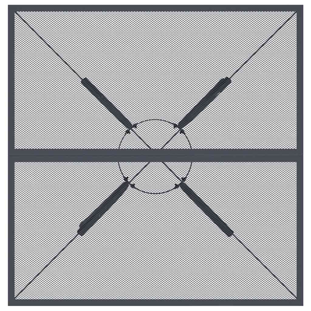 Garden Table Anthracite 80x80x72,5 cm Steel Mesh