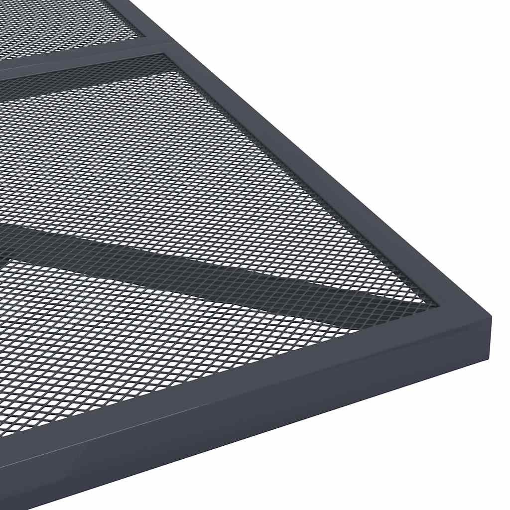 Garden Table Anthracite 80x80x72,5 cm Steel Mesh
