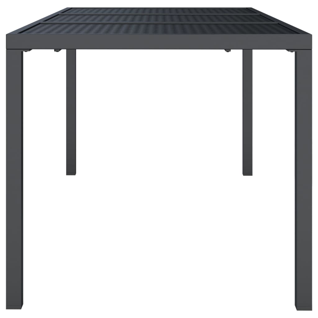 vidaXL Garden Table Anthracite 165x80x72 cm Steel