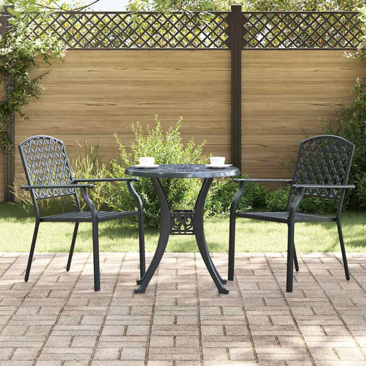 Garden Chair 2 pcs Anthracite Steel