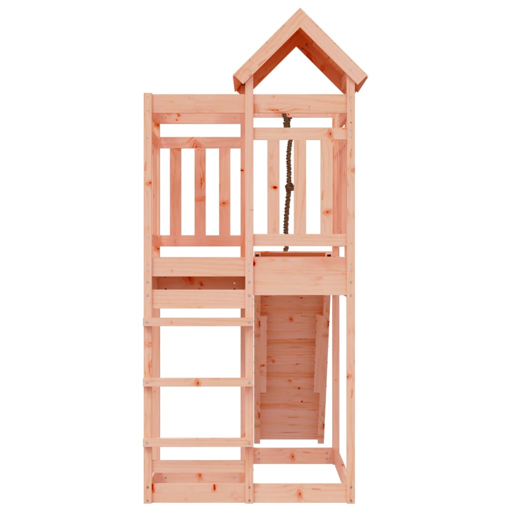 vidaXL Playhouse with Climbing Wall Solid Wood Douglas