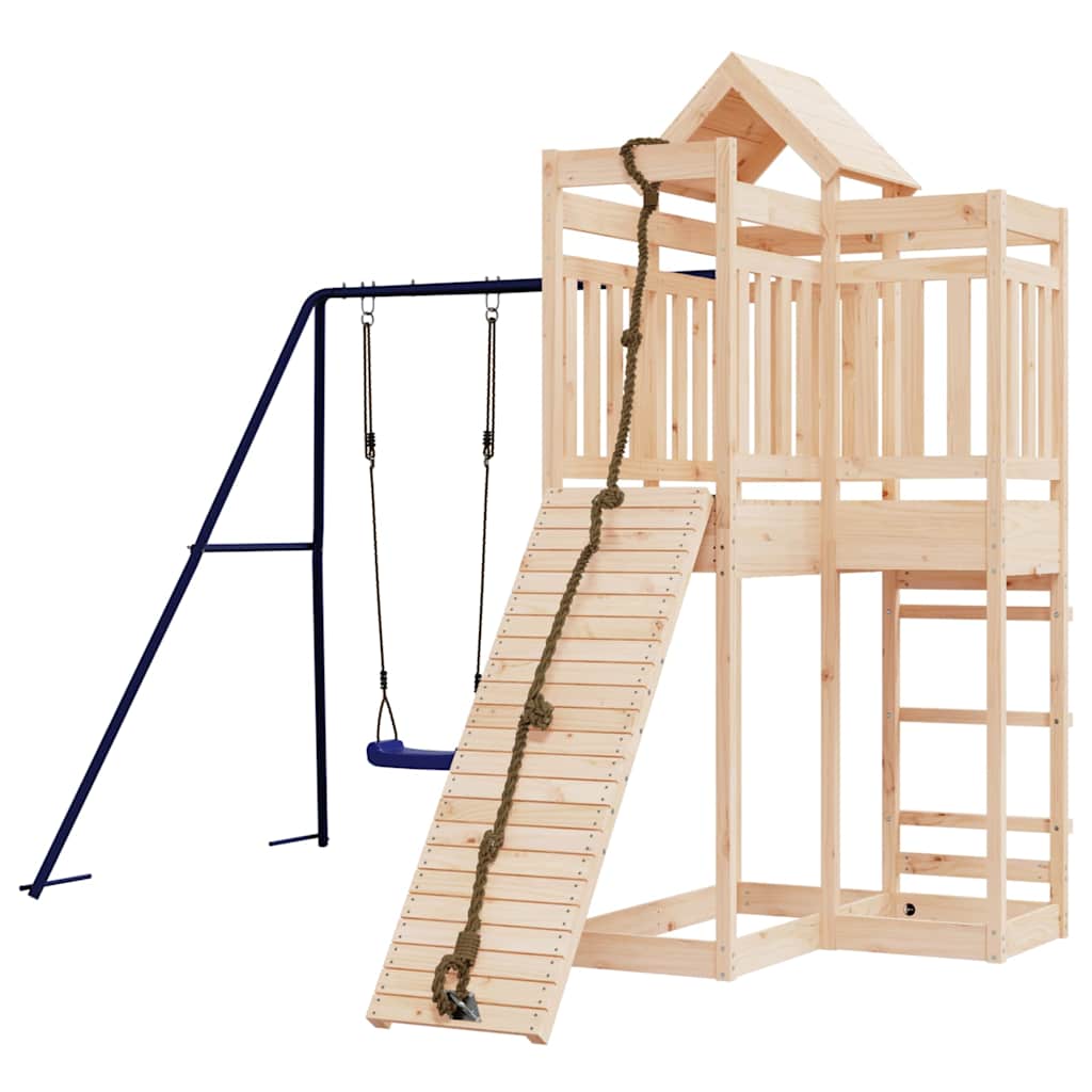 Outdoor Playset Solid Wood Pine
