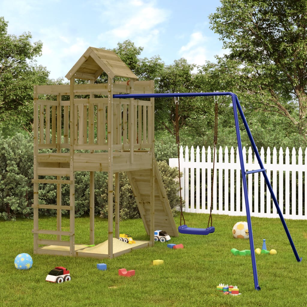 vidaXL Outdoor Playset Impregnated Wood Pine