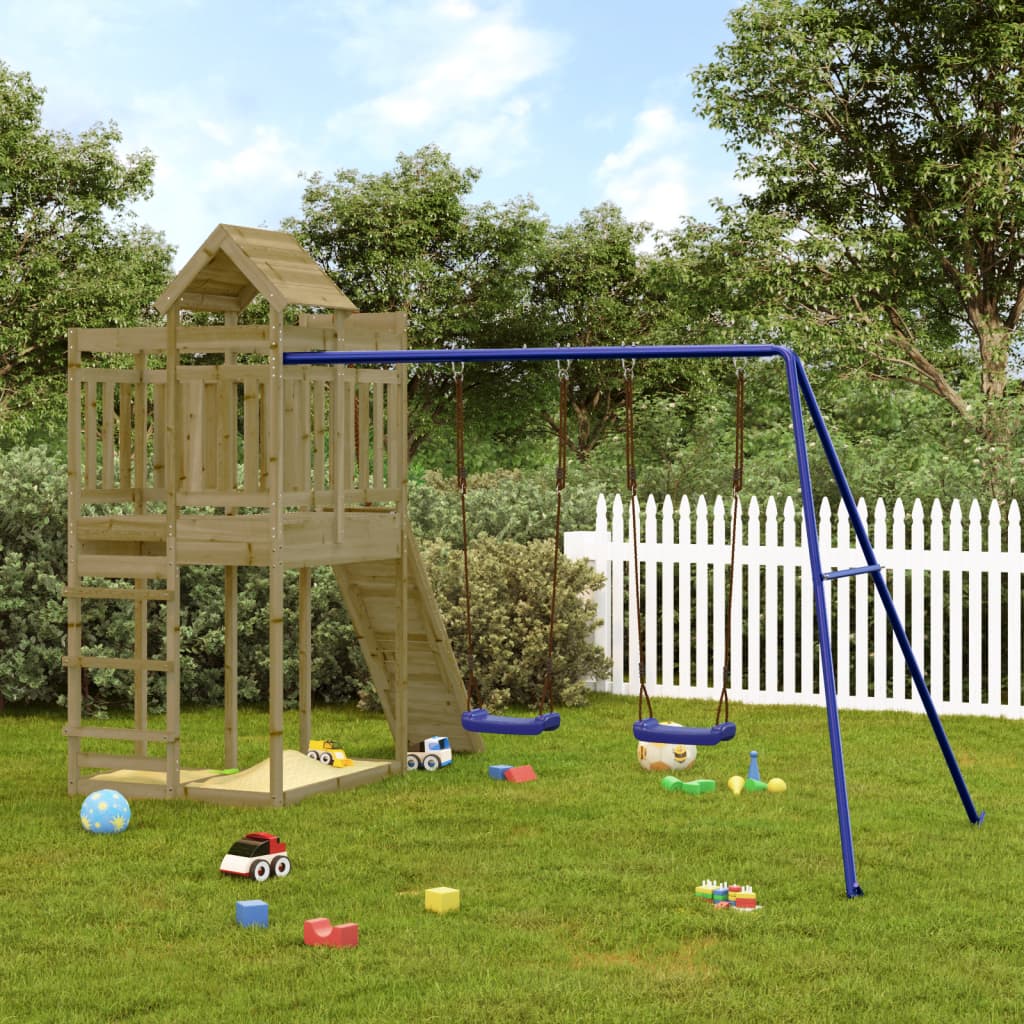 vidaXL Outdoor Playset Impregnated Wood Pine