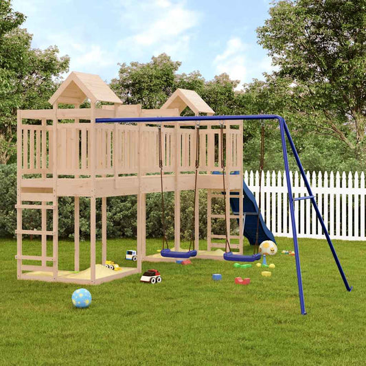 Outdoor Playset Solid Wood Pine