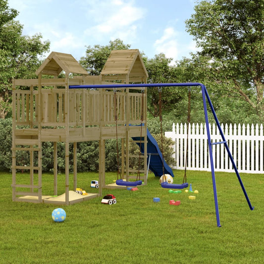 vidaXL Outdoor Playset Impregnated Wood Pine