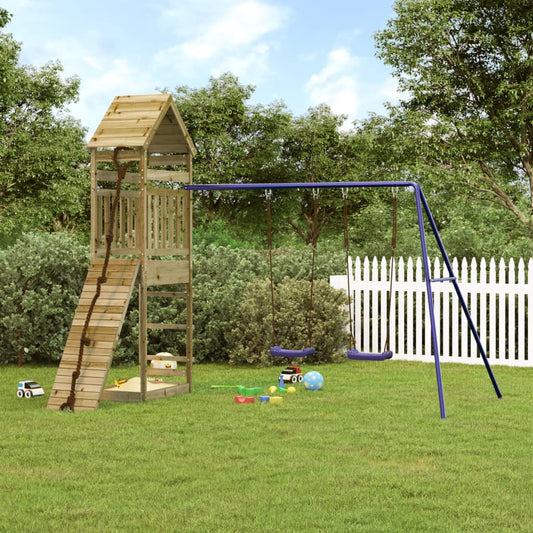 vidaXL Outdoor Playset Impregnated Wood Pine