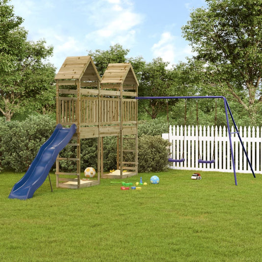 vidaXL Outdoor Playset Impregnated Wood Pine