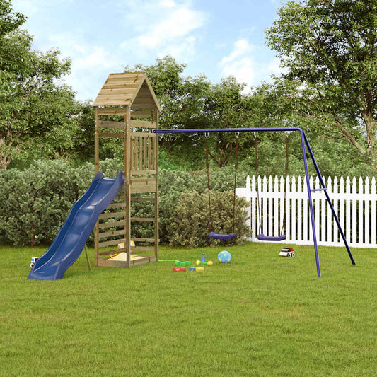 vidaXL Outdoor Playset Impregnated Wood Pine