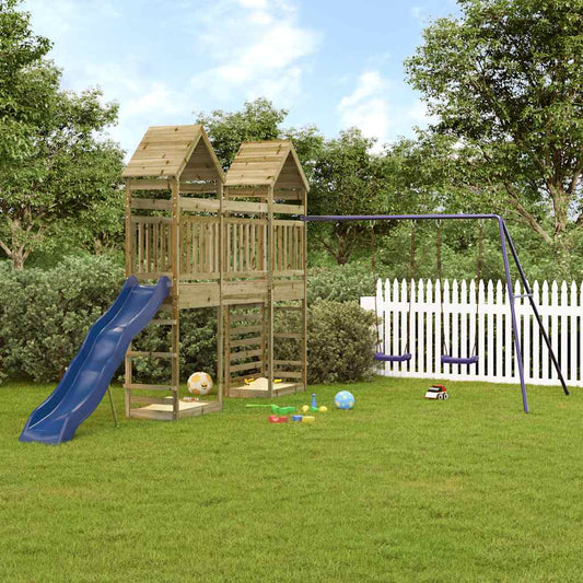 vidaXL Outdoor Playset Impregnated Wood Pine