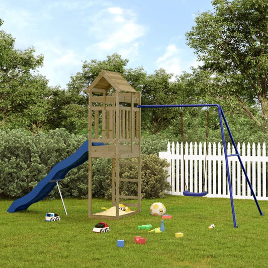 vidaXL Outdoor Playset Impregnated Wood Pine