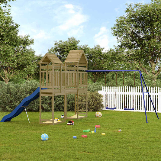 vidaXL Outdoor Playset Impregnated Wood Pine