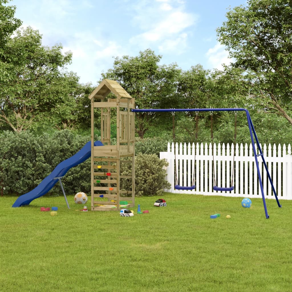 vidaXL Outdoor Playset Impregnated Wood Pine