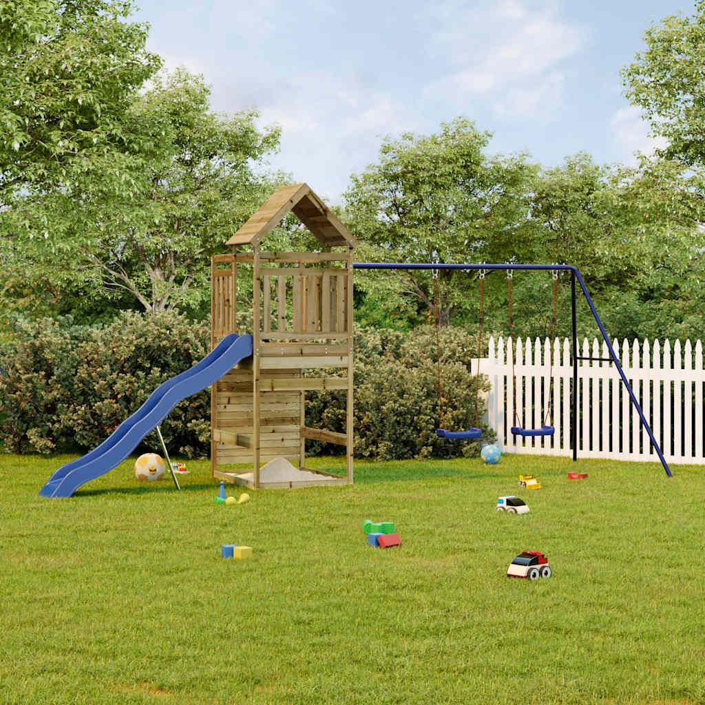 vidaXL Outdoor Playset Impregnated Wood Pine