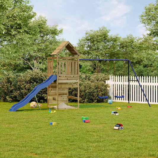 vidaXL Outdoor Playset Impregnated Wood Pine