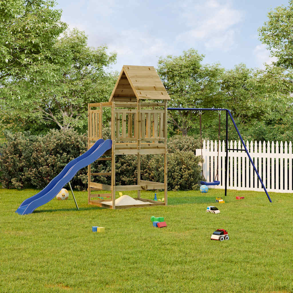 vidaXL Outdoor Playset Impregnated Wood Pine