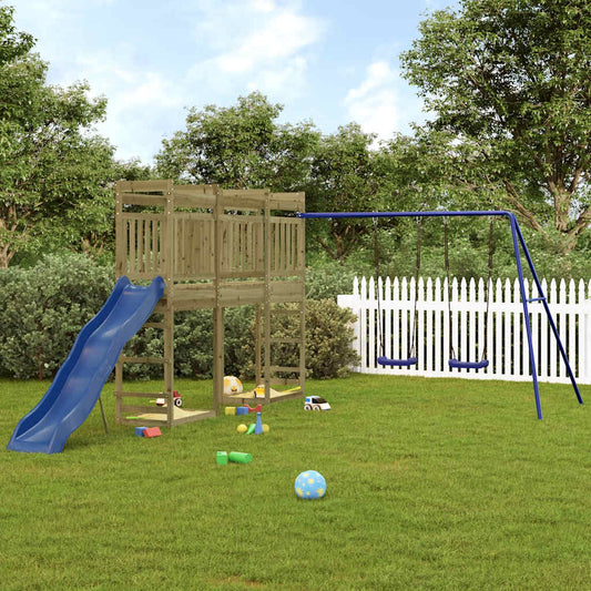 vidaXL Outdoor Playset Impregnated Wood Pine