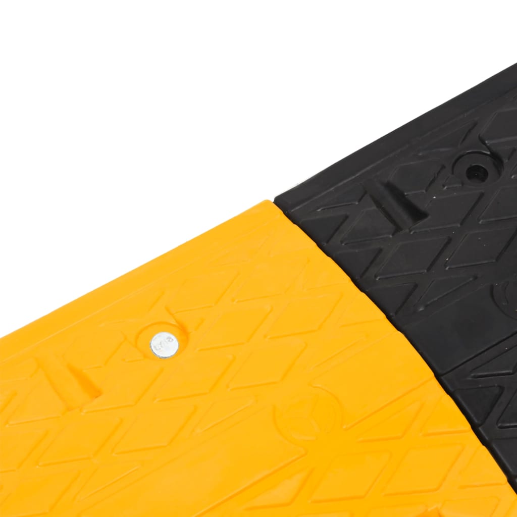 Speed Hump 4 pcs Yellow&Black 97x32.5x4 cm Rubber