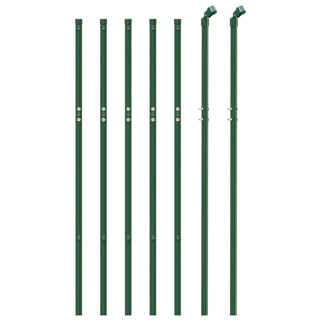 vidaXL Wire Mesh Fence Green 1x10 m Galvanised Steel